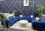 AMANDA Luxury Chesterfield Sofa – Royal Blue