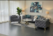 AMANDA Luxury Chesterfield Sofa – Royal Blue
