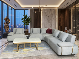 Sofa YP8160 Gray Modular Corner Lounge Suite
