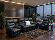 NELSON LEATHER 3+1+1 SEATER SET